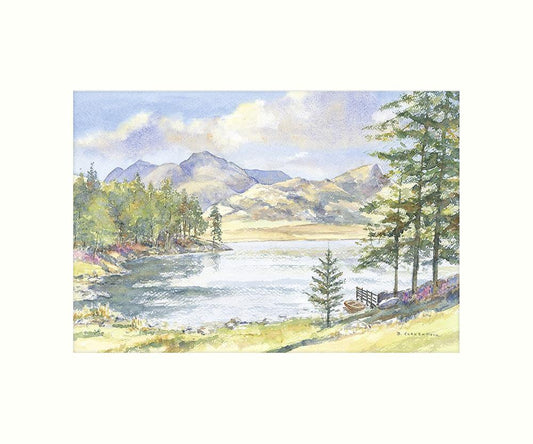 Blea Tarn art print | Great Stuff from Cardtoons