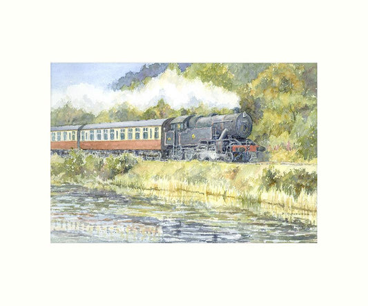 Haverthwaite Train art print | Great Stuff from Cardtoons