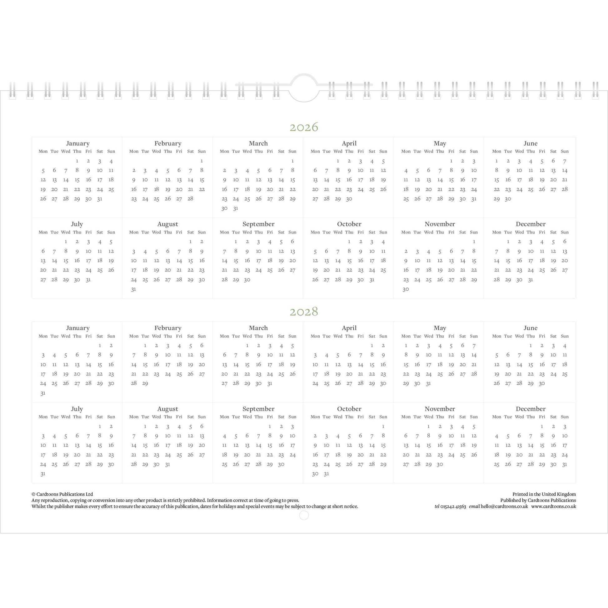 Wordsworth's Lake District Calendar 2027 - Quickview Page