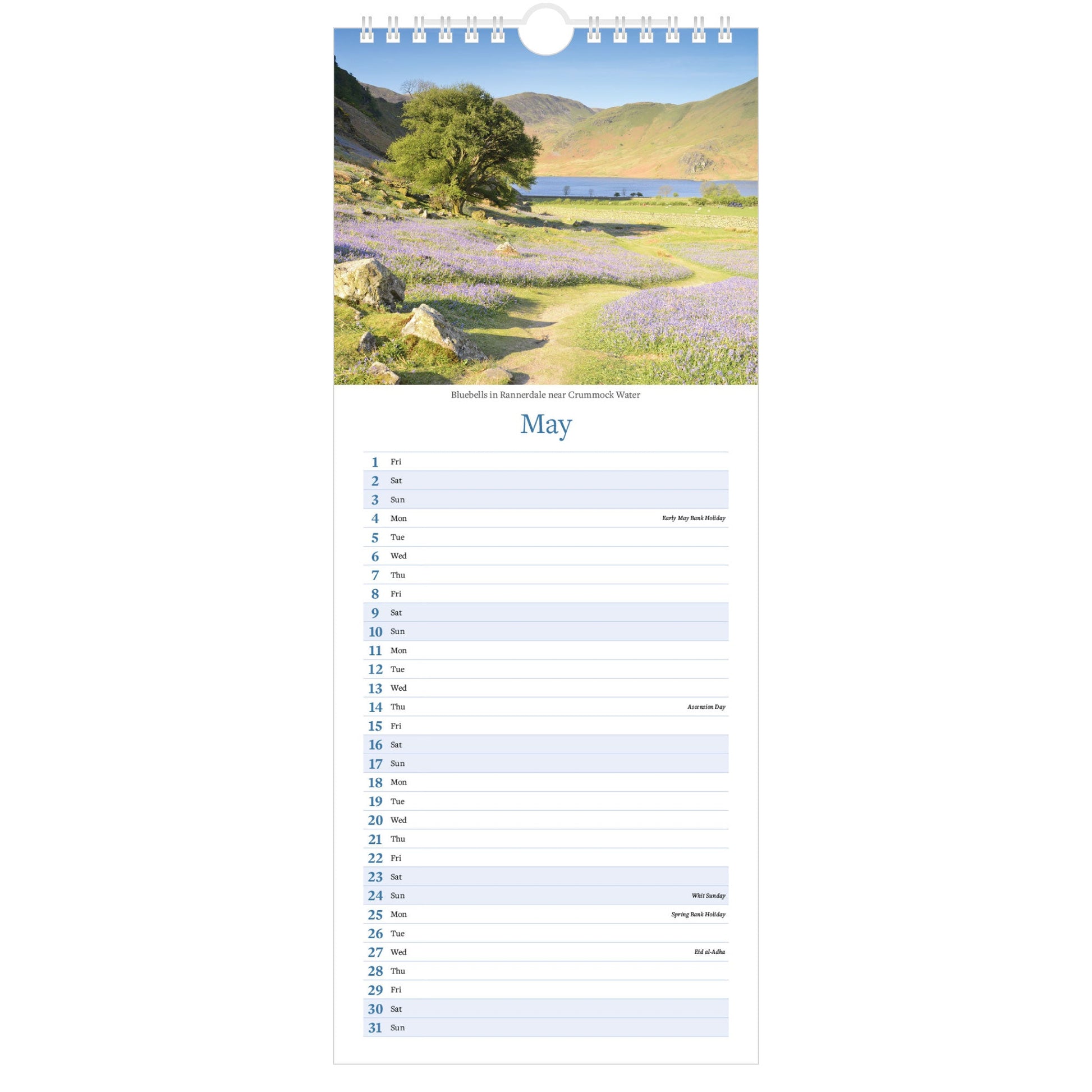 2026 Lake District Slimline Calendar – May