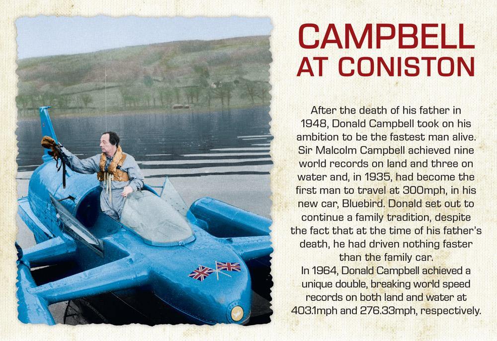 Campbell at Coniston Postcard | Great Stuff from Cardtoons