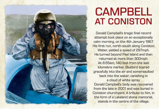 Campbell at Coniston Postcard | Great Stuff from Cardtoons