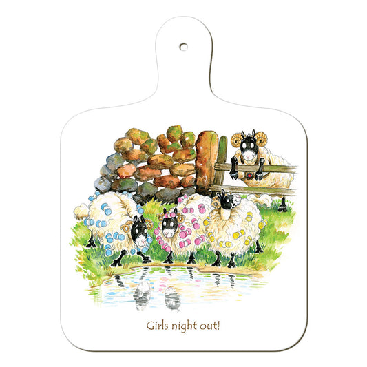 "Girls' Night Out" Chopping Board | Great Stuff from Cardtoons