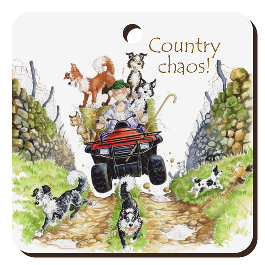 "Country Chaos" Keyring | Great Stuff from Cardtoons