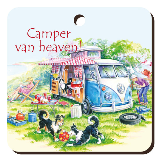 "Camper Van Heaven" Keyring | Great Stuff from Cardtoons