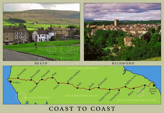 Reeth & Richmond Postcard | Great Stuff from Cardtoons