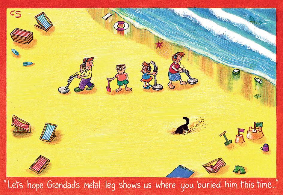 "Grandad's Metal Leg" Postcard | Great Stuff from Cardtoons