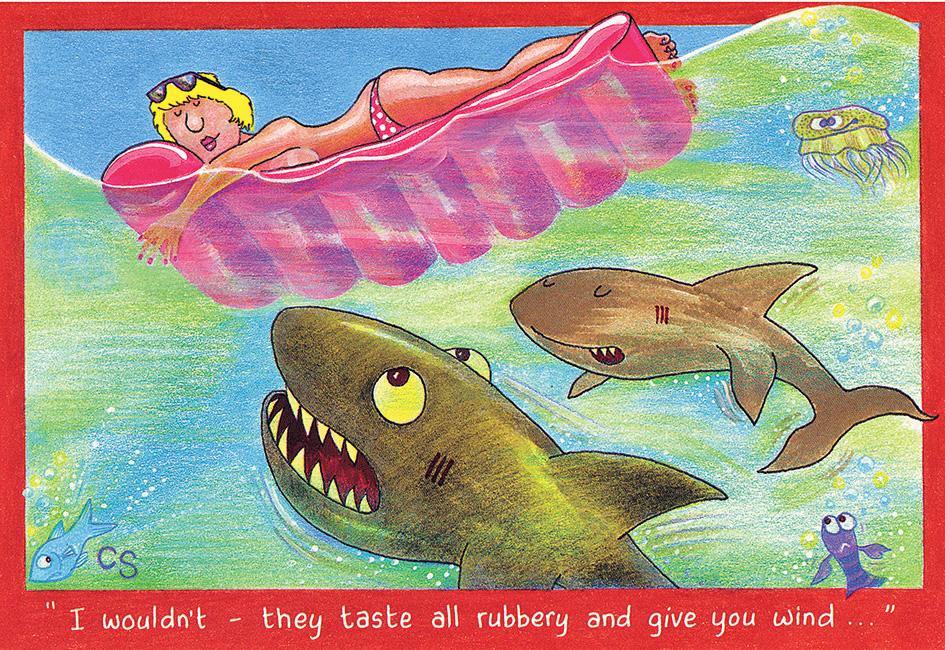 "They All Taste Rubbery" Postcard | Great Stuff from Cardtoons