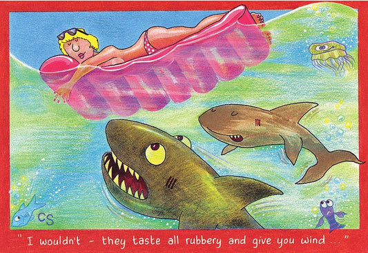 "They All Taste Rubbery" Postcard | Great Stuff from Cardtoons