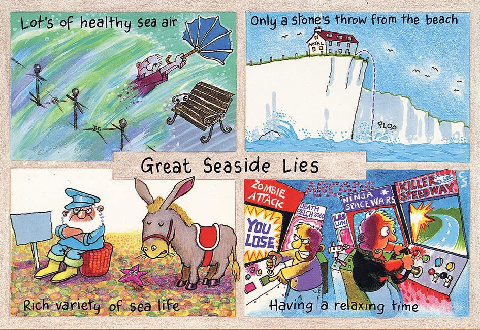 "Great Seaside Lies" Postcard | Great Stuff from Cardtoons