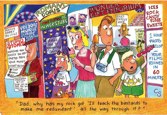 "I'll Teach The Bastards" Postcard | Great Stuff from Cardtoons