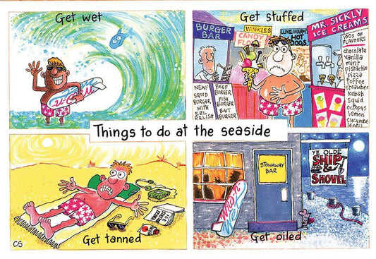 "Things To Do At The Seaside" Postcard | Great Stuff from Cardtoons