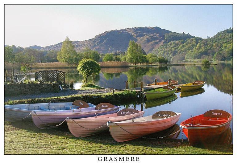 Boats on Grasmere postcard | Great Stuff from Cardtoons