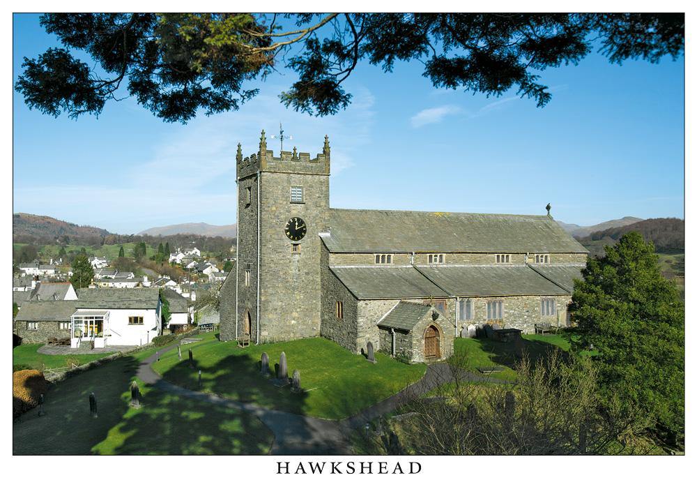 Hawkshead Parish Church postcard | Great Stuff from Cardtoons