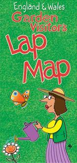 England & Wales Garden Visitor's Lap Map | Great Stuff from Cardtoons