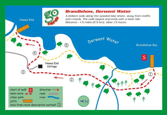 Brandlehow, Derwent Water Walk | Great Stuff from Cardtoons