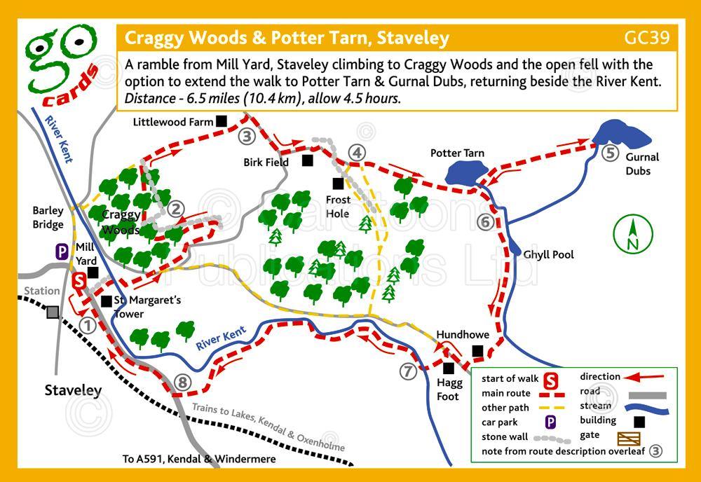 Craggy Woods & Potter Tarn, Staveley Walk | Great Stuff from Cardtoons