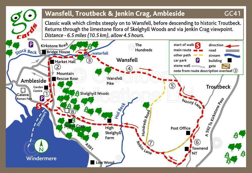 Wansfell, Troutbeck & Jenkin Crag, Ambleside Walk | Great Stuff from Cardtoons