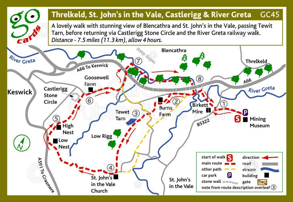 Threlkeld, St. John's in the Vale & Castlerigg Walk | Great Stuff from Cardtoons
