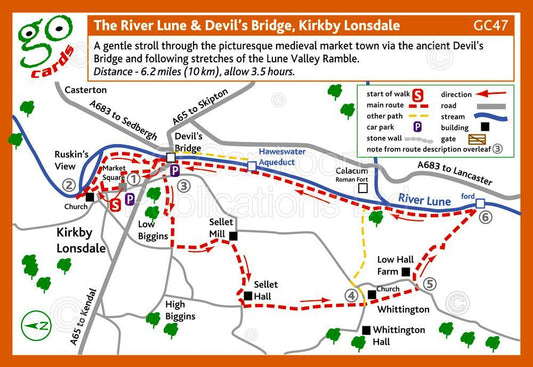 The River Lune & Devil's Bridge, Kirkby Lonsdale Walk | Great Stuff from Cardtoons
