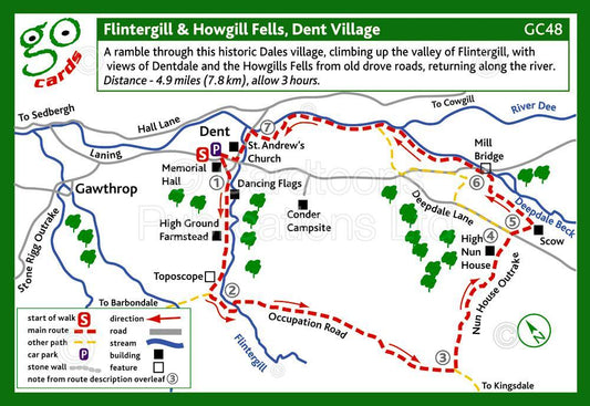 Flintergill & Howgill Fells, Dent Village Walk | Great Stuff from Cardtoons