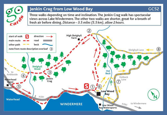 Jenkin Crag from Low Wood Bay Walk | Great Stuff from Cardtoons