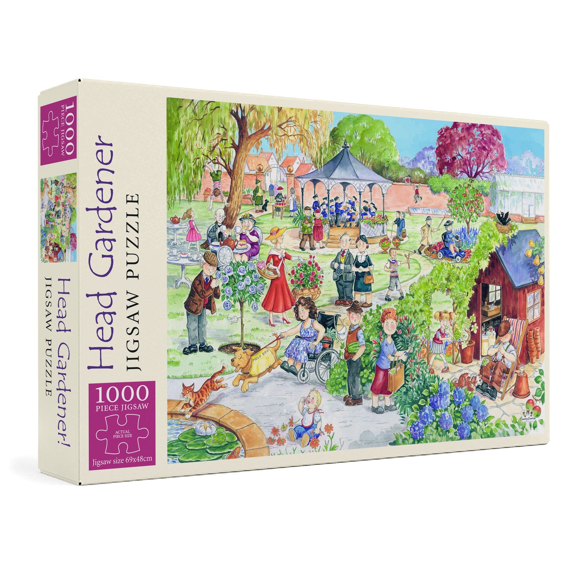 "Head Gardener" Deluxe Country Comicals Jigsaw - box