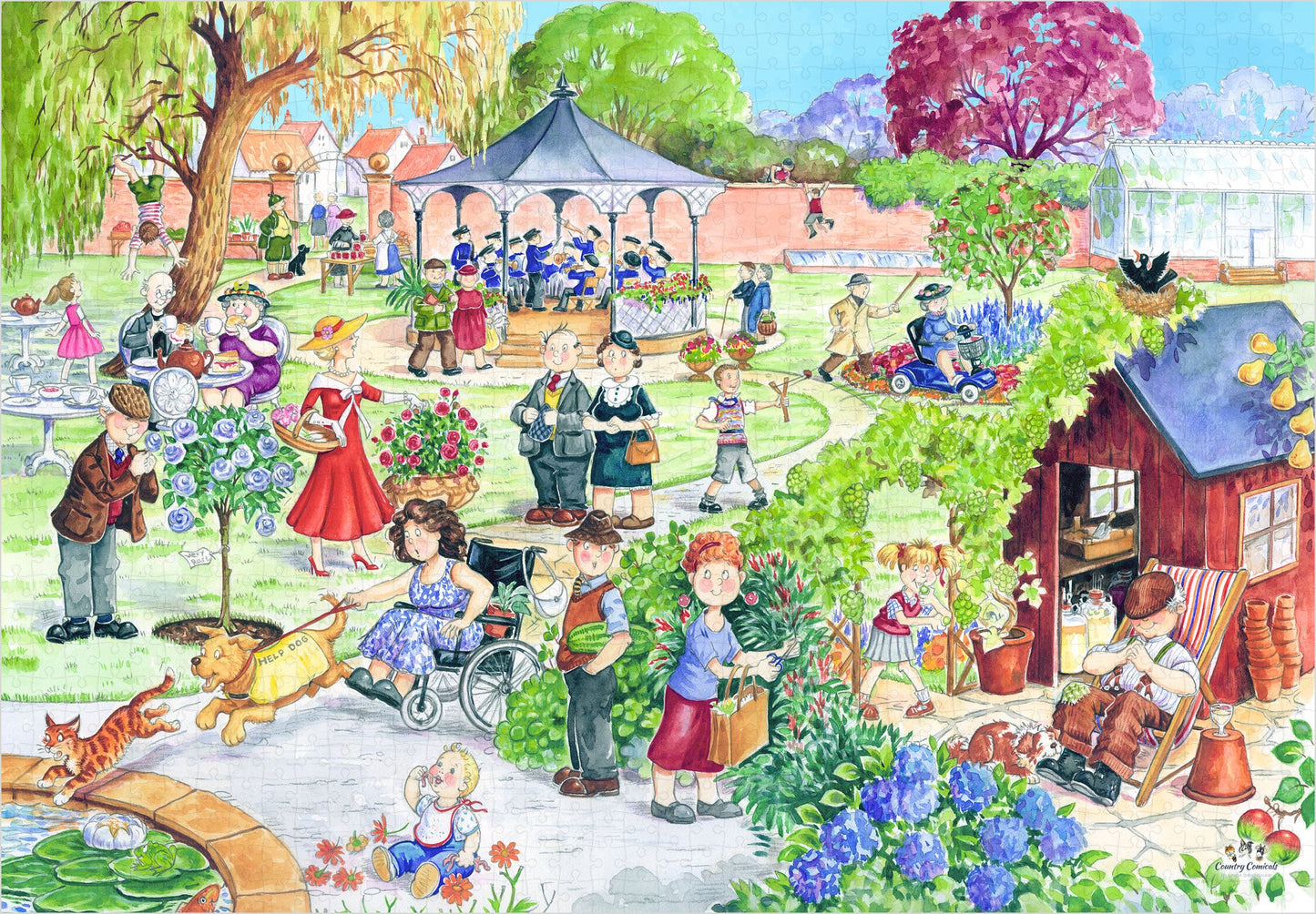 "Head Gardener" Deluxe Country Comicals Jigsaw - jigsaw