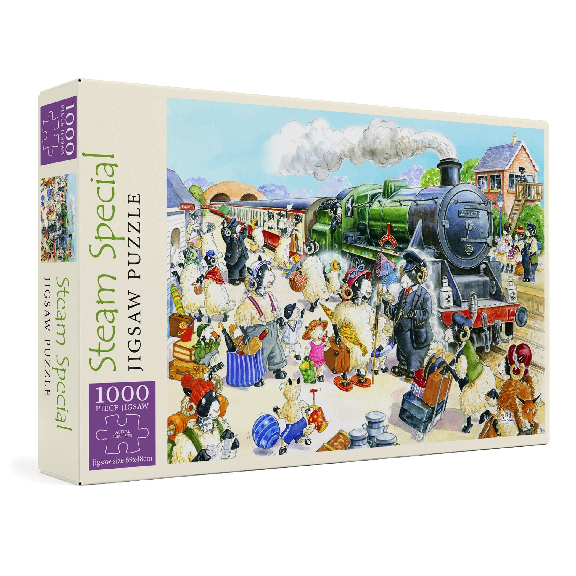 "Steam Special" Deluxe Country Comicals Jigsaw - box