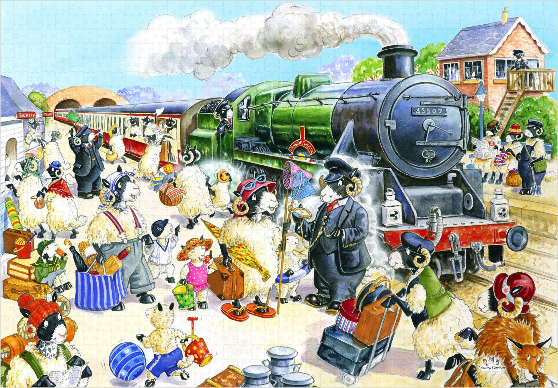 "Steam Special" Deluxe Country Comicals Jigsaw - jigsaw