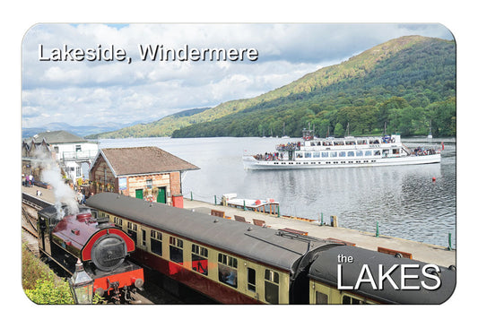 Lakeside, Windermere flexible fridge magnet - Great Stuff from Cardtoons