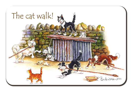 Country Comicals "The Cat Walk" Fridge Magnet