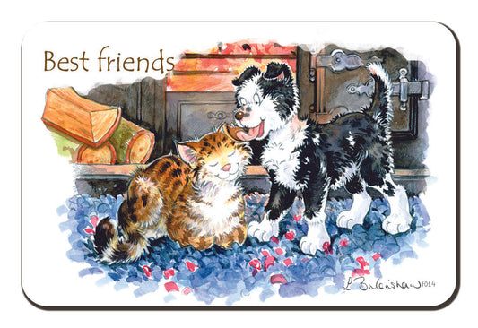 Country Comicals "Best Friends" Fridge Magnet