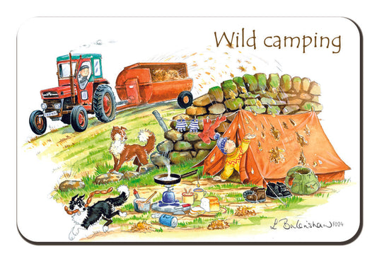 Country Comicals "Wild Camping" Fridge Magnet