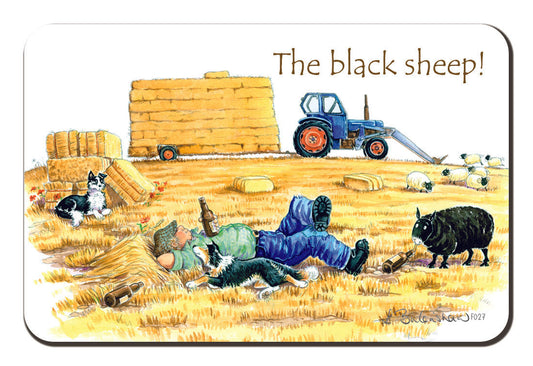 Country Comicals "The Black Sheep" Fridge Magnet