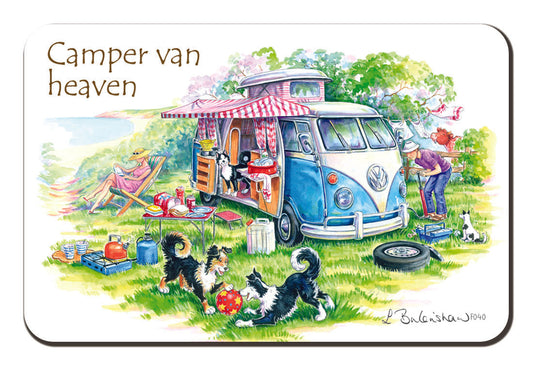 Country Comicals "Camper Van Heaven" Fridge Magnet