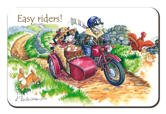 Country Comicals "Easy Riders" Fridge Magnet