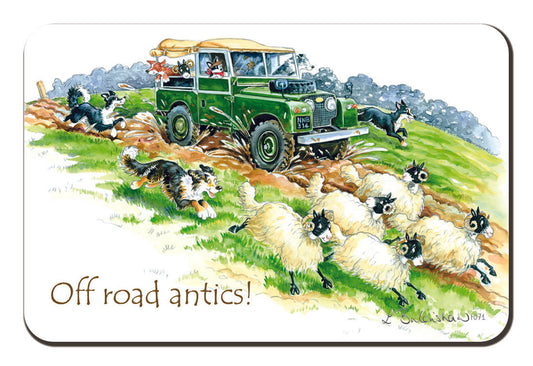 Country Comicals "Off Road Antics" Fridge Magnet