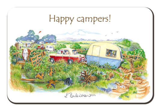 Country Comicals "Happy Campers" Fridge Magnet