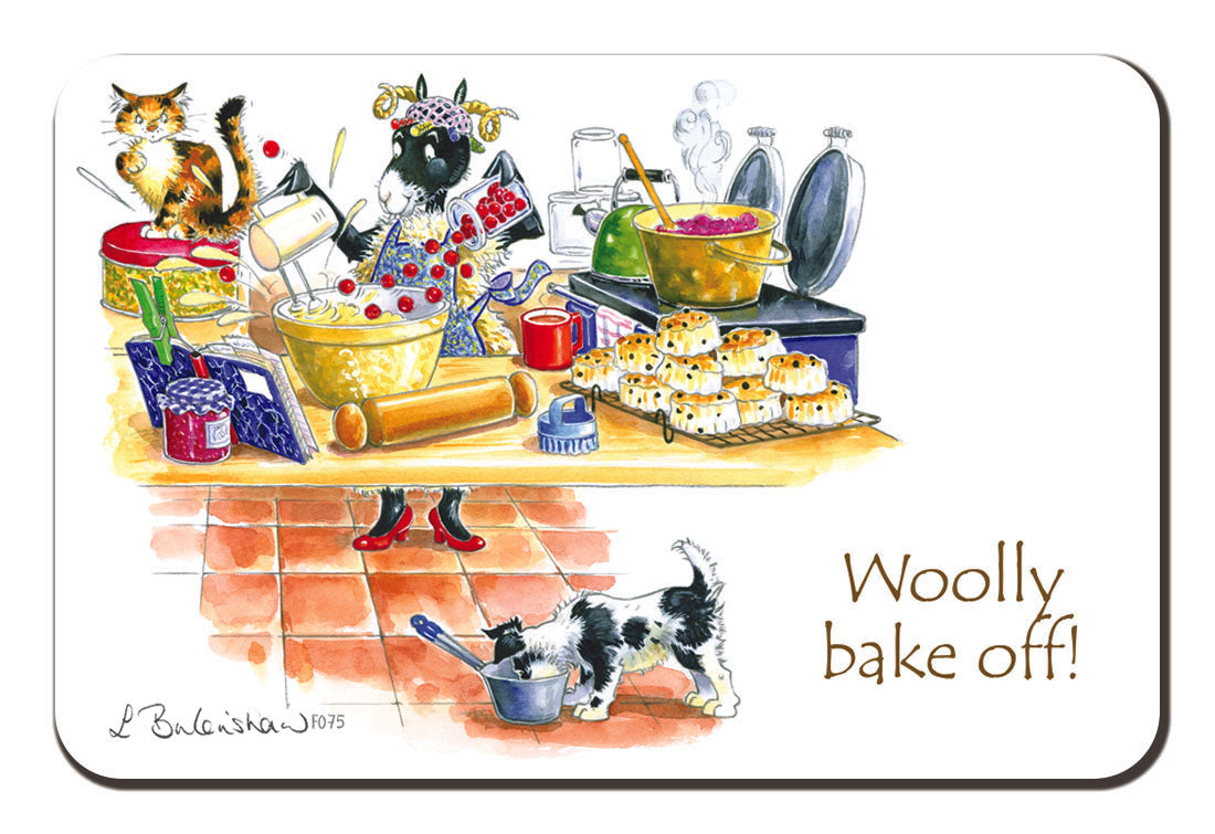 Country Comicals "Woolly Bake Off" Fridge Magnet