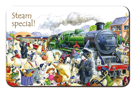 Country Comicals "Steam Special" Fridge Magnet