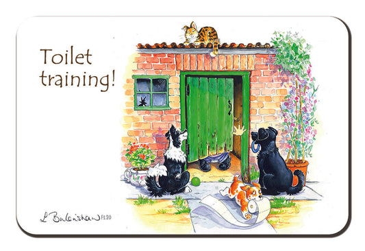 Country Comicals "Toilet Training" Fridge Magnet