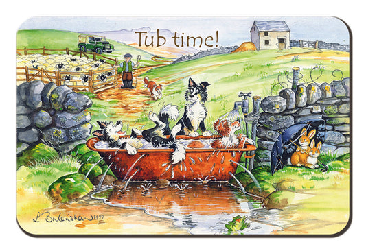 Country Comicals "Tub Time" Fridge Magnet