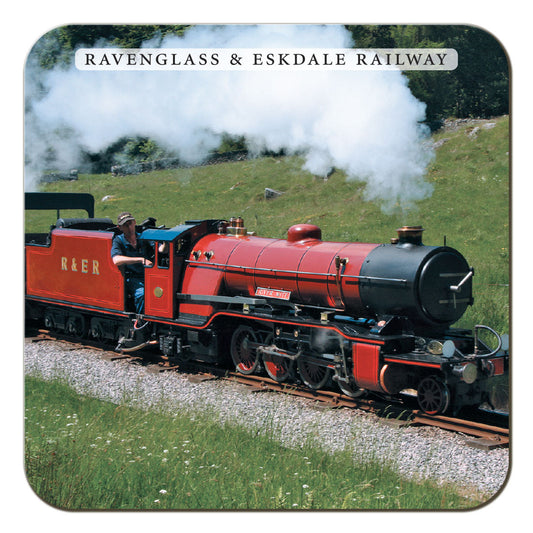 Ravenglass & Eskdale Railway coaster by Cardtoons Publications