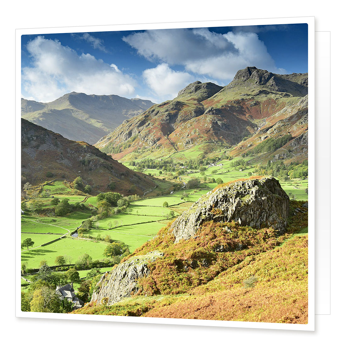 Great Langdale Greetings Card from the Landmark Photographic range by Cardtoons