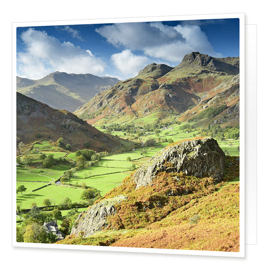 Great Langdale Greetings Card from the Landmark Photographic range by Cardtoons