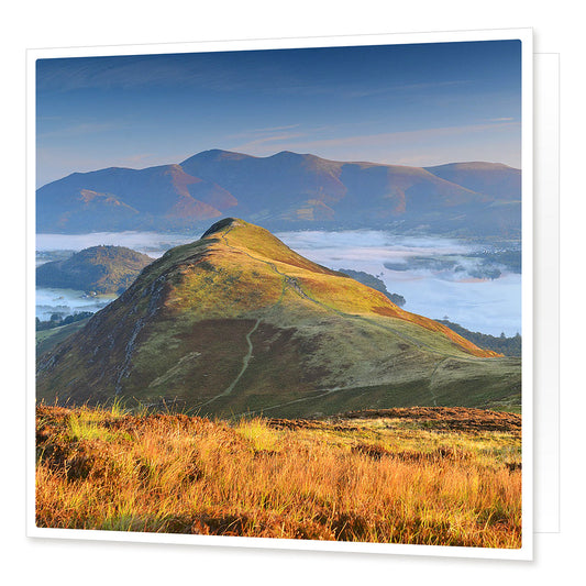 Catbells Greetings Card from the Landmark Photographic range by Cardtoons