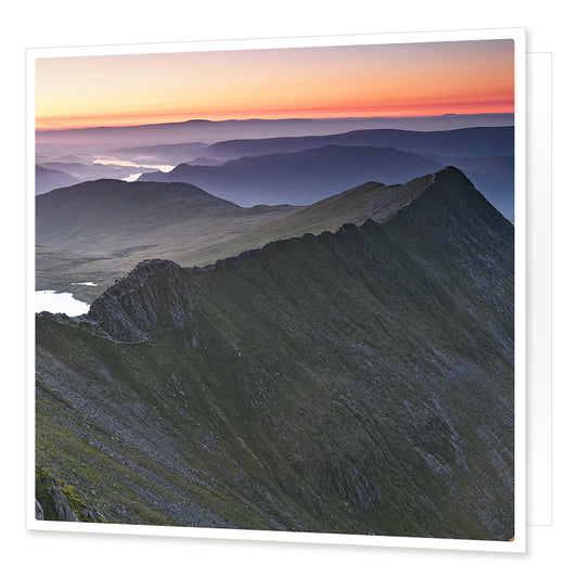 Striding Edge, Helvellyn Greetings Card from the Landmark Photographic range by Cardtoons