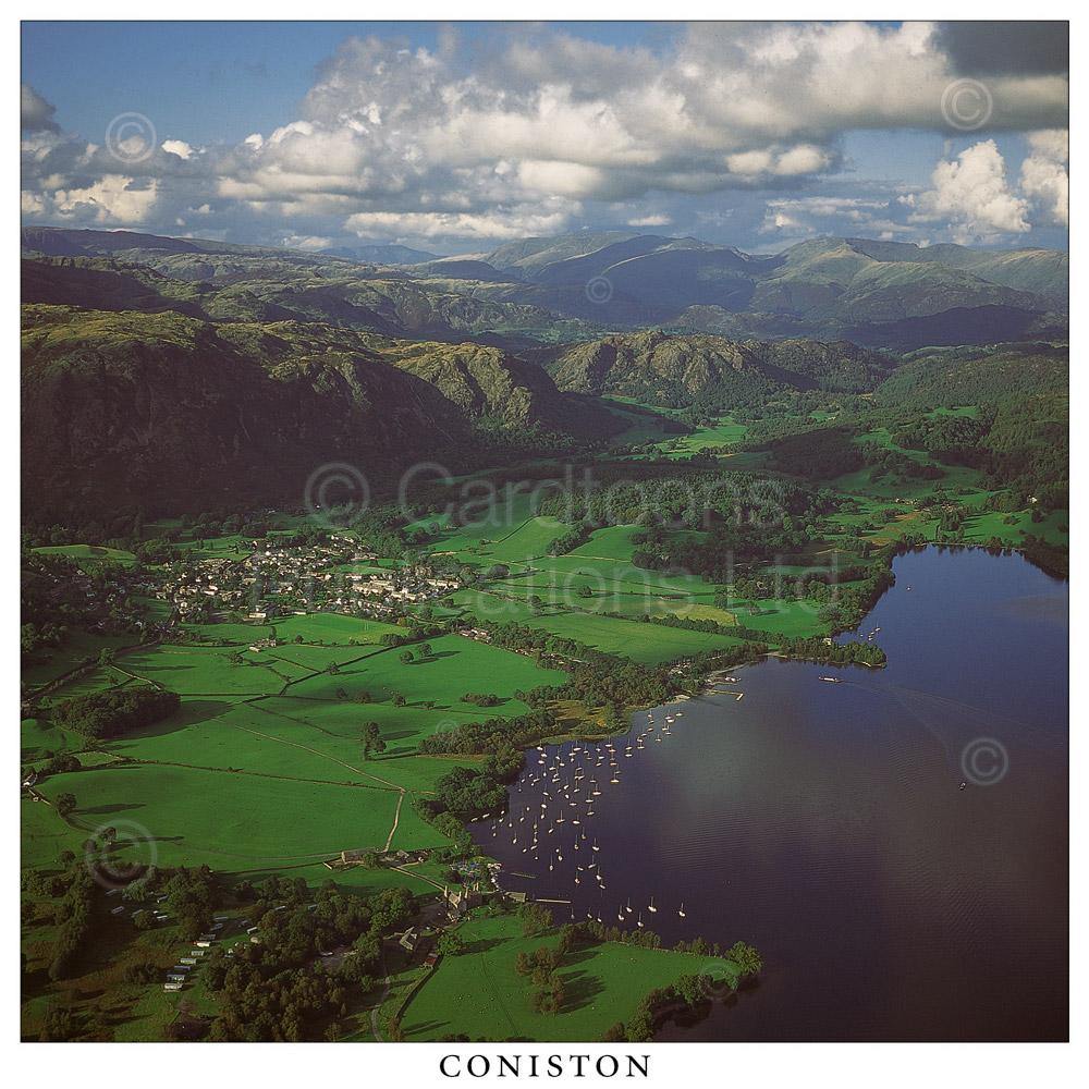 Coniston Square Postcard by Cardtoons