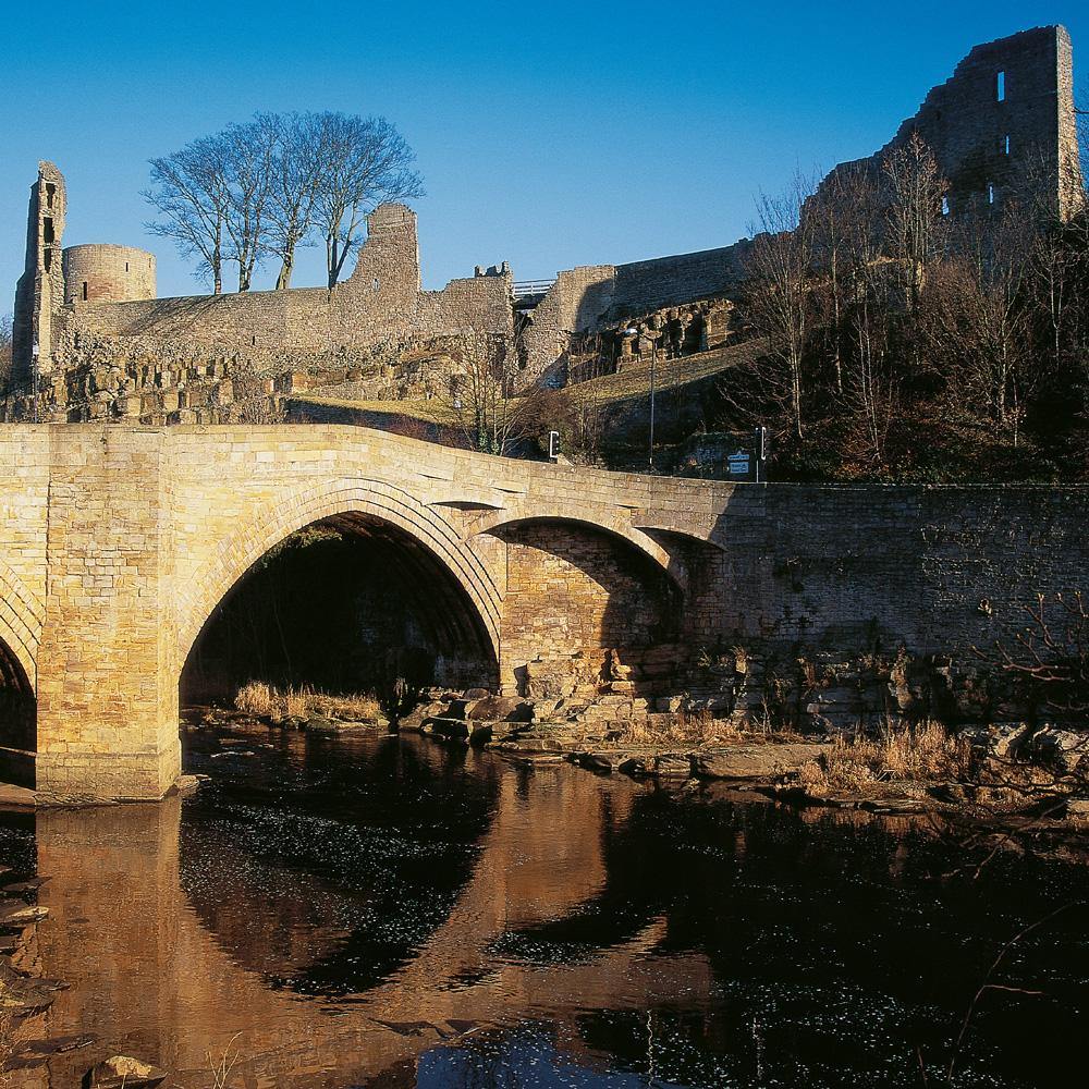 Barnard Castle Square Postcard by Cardtoons